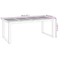 Miniatyrbilde 8 av 9: vidaXL Hagespisegruppe 9 deler heltre akasie og metal