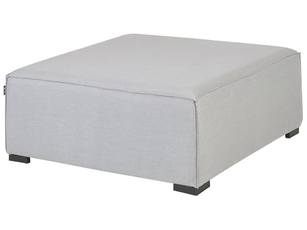 Loungesæt Grå Polyester 7 Personers Moderne Udendørs Modulsofa med Skammel Vandafvisende Havesofa Udendørs Lounge Hjørnesofa