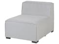 Miniatyrbillede 11 af 11: Loungesæt Grå Polyester 7 Personers Moderne Udendørs Modulsofa med Skammel Vandafvisende Havesofa Udendørs Lounge Hjørnesofa