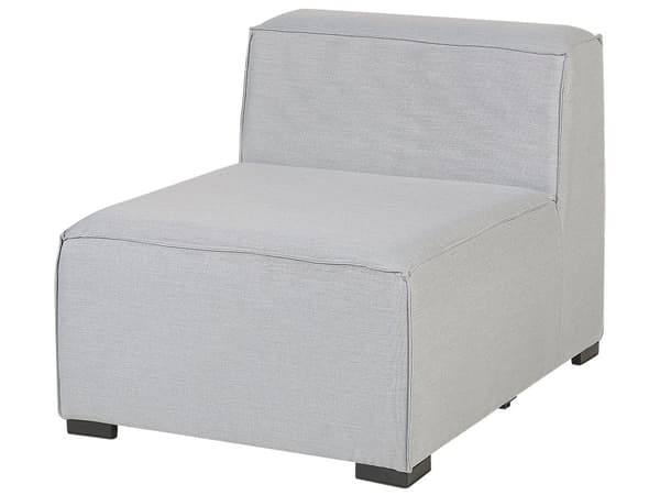 Loungesæt Grå Polyester 7 Personers Moderne Udendørs Modulsofa med Skammel Vandafvisende Havesofa Udendørs Lounge Hjørnesofa