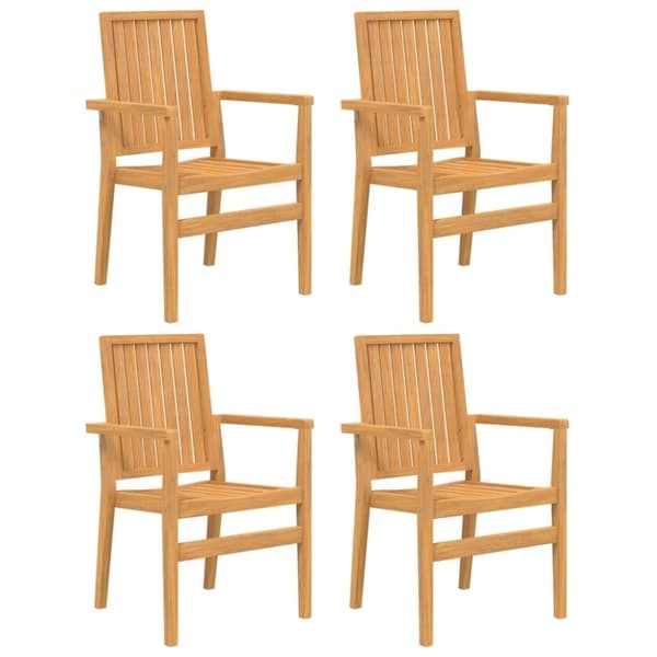 vidaXL Hagespisegruppe 5 deler heltre teak