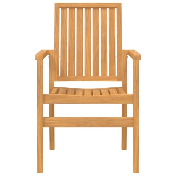 vidaXL Hagespisegruppe 5 deler heltre teak