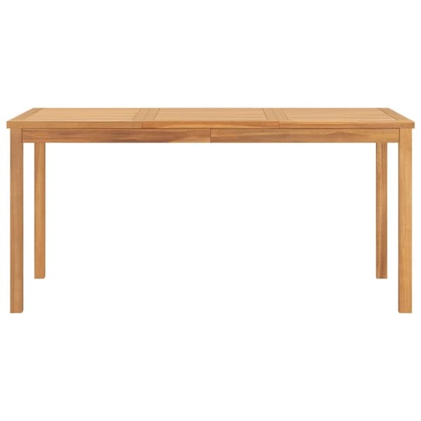 vidaXL Hagespisegruppe 5 deler heltre teak