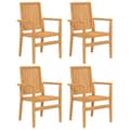 Miniatyrbilde 3 av 11: vidaXL Hagespisegruppe 5 deler heltre teak