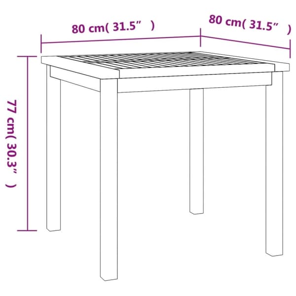 vidaXL Hagespisegruppe 5 deler heltre teak