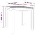 Miniatyrbilde 11 av 11: vidaXL Hagespisegruppe 5 deler heltre teak
