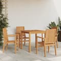 Miniatyrbilde 1 av 11: vidaXL Hagespisegruppe 5 deler heltre teak