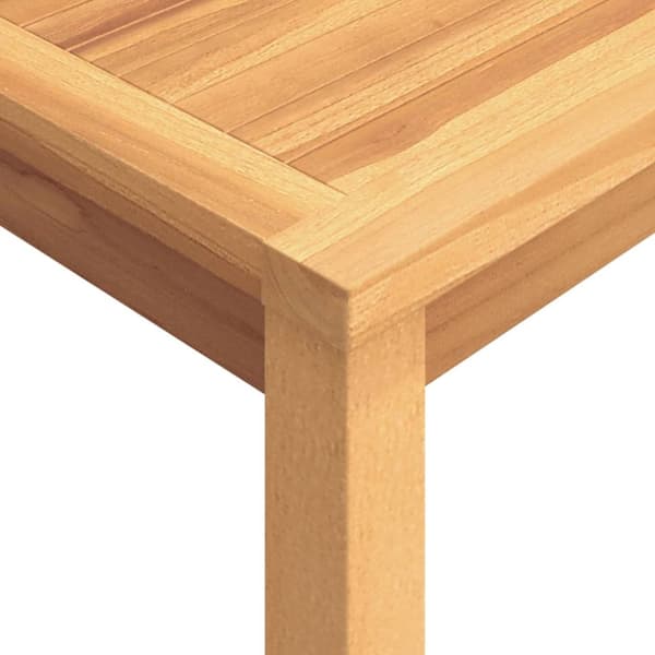 vidaXL Utendørs spisestue 7 deler heltre teak
