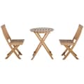 Miniatyrbild 7 av 7: Rootz Sittset - 3-delat Furuträdgårdsset - Bistrobordsset - 3-delat Sittset - 1 bord - 2 stolar - Furu - Naturlig