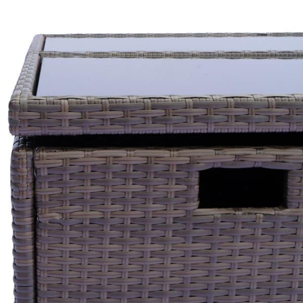 Rootz polyrottinki istuin - ruskea, kerma - pe, alumiini, polyesteri - 47,24 cm x 47,24 cm x 29,13 cm