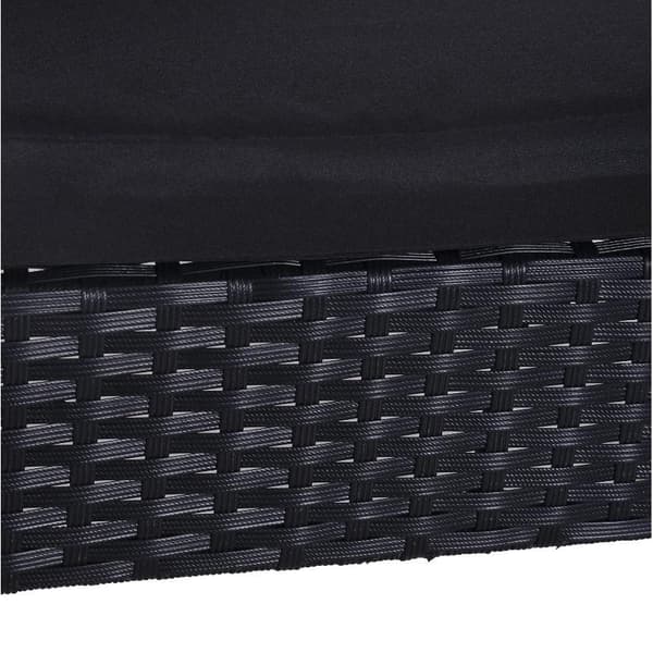 Rootz Havesæt - Siddegruppe - 2 Stole - 1 Bord - 3-delt - Hynder - Polyrattan - Sort