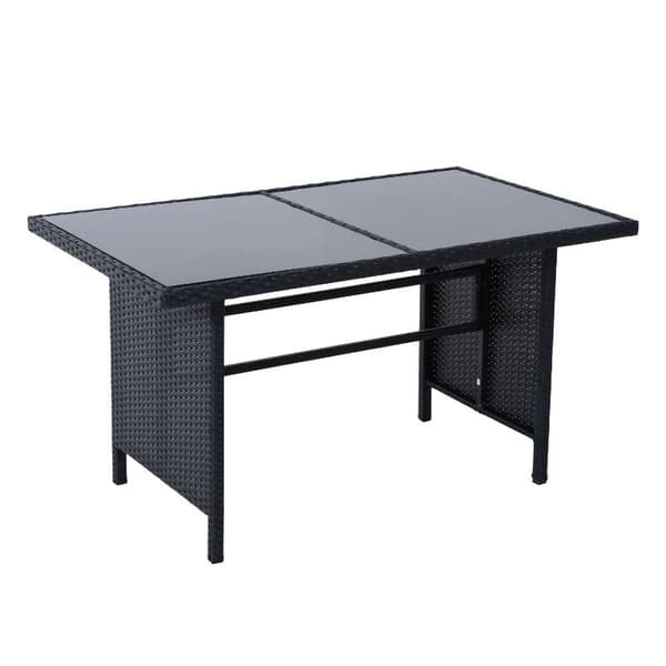 Rootz Sofasæt - Dobbelt sofa - Hjørnesofa - Havemøbelsæt - 18 dele - Skamler - Sort/Hvid - 110,5 cm X 62 cm X 82 cm
