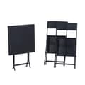 Miniatyrbillede 10 af 11: Rootz Havemøbelsæt - Sort - Metal, Pe, Polyrattan - 23,62 cm x 23,62 cm x 28,34 cm