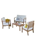 Miniatyrbild 2 av 6: Wilsa Garden 4-sits trädgårdsmöbler i akaciaträ