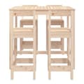 Miniatyrbilde 4 av 10: vidaXL Hagebarsett 5 deler heltre furu