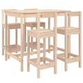 Miniatyrbilde 2 av 10: vidaXL Hagebarsett 5 deler heltre furu