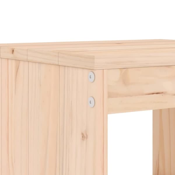 vidaXL Hagebarsett 9 deler heltre furu