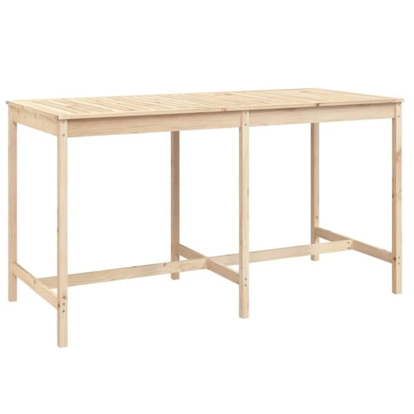 vidaXL Hagebarsett 9 deler heltre furu