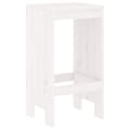 Miniatyrbilde 4 av 10: vidaXL Hagebarsett 5 deler hvit heltre furu