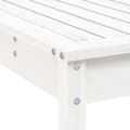 Miniatyrbilde 7 av 10: vidaXL Hagebarsett 5 deler hvit heltre furu