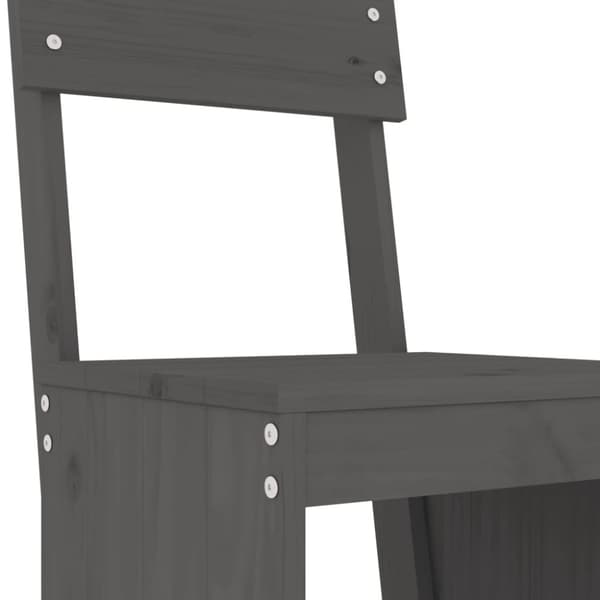 vidaXL 7-osainen Ulkobaarisarja harmaa täysi mänty