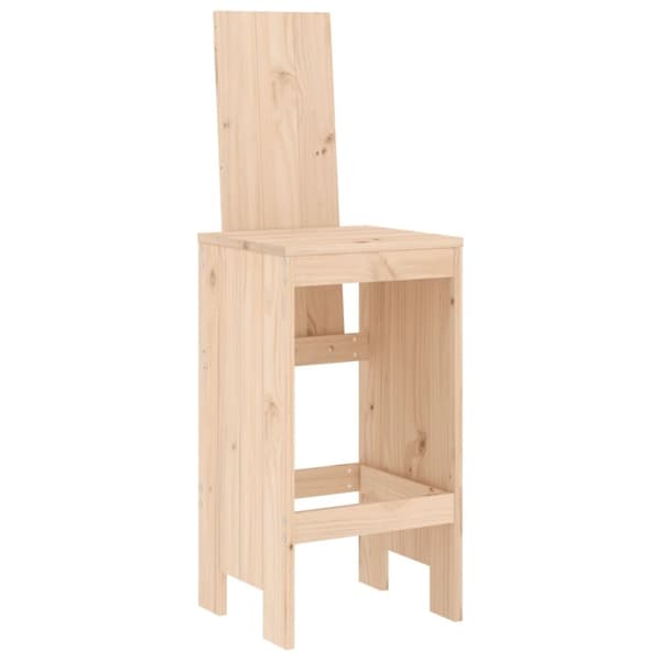 vidaXL Hagebarsett 9 deler heltre furu