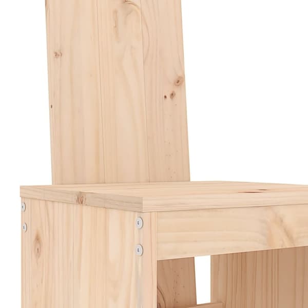 vidaXL Hagebarsett 9 deler heltre furu