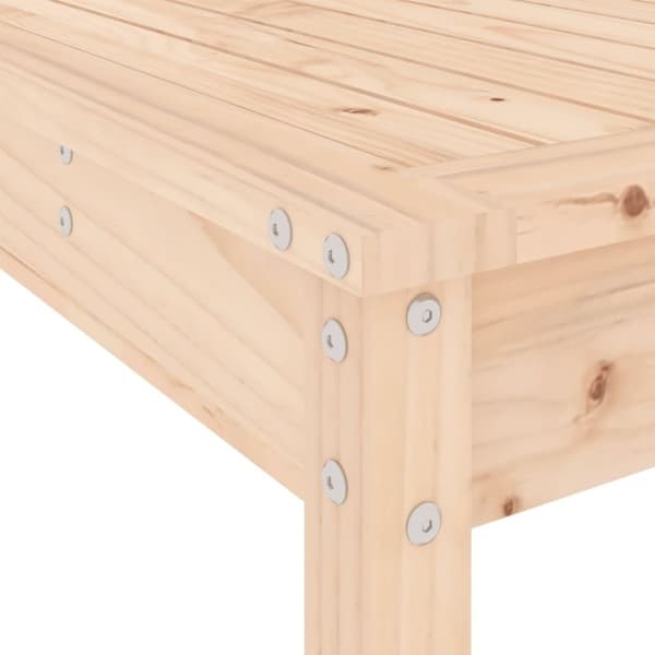 vidaXL Hagebarsett 9 deler heltre furu