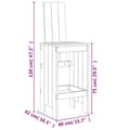 Miniatyrbilde 10 av 10: vidaXL Hagebarsett 9 deler heltre furu