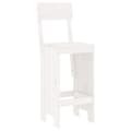 Miniatyrbilde 4 av 10: vidaXL Hagebarsett 9 deler hvit heltre furu