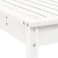 Miniatyrbilde 7 av 10: vidaXL Hagebarsett 9 deler hvit heltre furu