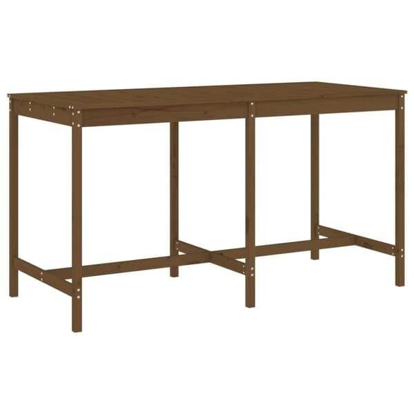 vidaXL Hagebarsett 9 deler honningbrun heltre furu