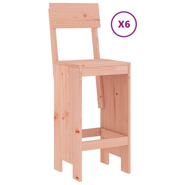 vidaXL Hagebarsett 7 deler heltre douglasgran