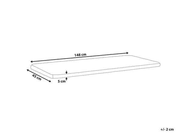 Sittdyna för utomhusbruk Röd Polyester Vattenavvisande Bänkdyna 45 x 148 cm Trädgård