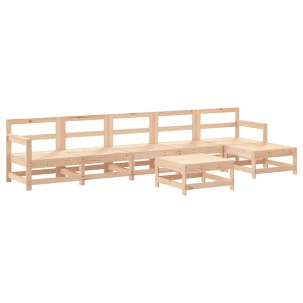 vidaXL Hagesofagruppe 7 deler heltre furu