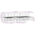 Miniatyrbilde 7 av 7: vidaXL Hagesofagruppe 7 deler heltre furu