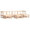 Miniatyrbilde 2 av 7: vidaXL Hagesofagruppe 7 deler heltre furu