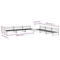 Miniatyrbilde 5 av 5: vidaXL Hagesofagruppe 6 deler svart heltre furu