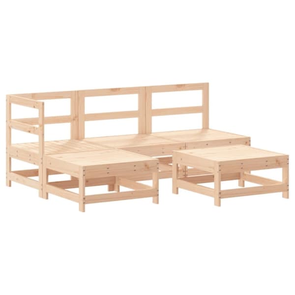 vidaXL Hagesofagruppe 5 deler heltre furu