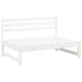 Miniatyrbilde 3 av 5: vidaXL Hagesofagruppe 6 deler hvit heltre furu