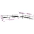 Miniatyrbilde 5 av 5: vidaXL Hagesofagruppe 6 deler hvit heltre furu