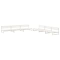 Miniatyrbilde 2 av 5: vidaXL Hagesofagruppe 6 deler hvit heltre furu