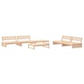 Miniatyrbilde 2 av 6: vidaXL Hagesofagruppe 6 deler heltre furu