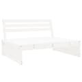 Miniatyrbilde 3 av 6: vidaXL Hagesofagruppe 6 deler hvit heltre furu