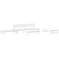 Miniatyrbilde 2 av 6: vidaXL Hagesofagruppe 6 deler hvit heltre furu