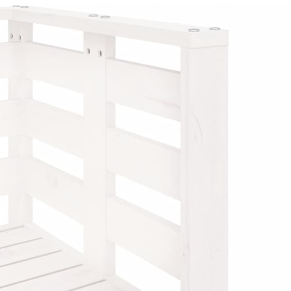 vidaXL Hagesofagruppe hvit 3 deler heltre furu