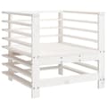 Miniatyrbilde 5 av 8: vidaXL Hagesofagruppe 7 deler hvit heltre furu