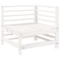 Miniatyrbilde 3 av 8: vidaXL Hagesofagruppe 7 deler hvit heltre furu