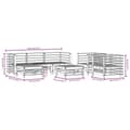Miniatyrbilde 8 av 8: vidaXL Hagesofagruppe 7 deler hvit heltre furu
