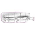 Miniatyrbilde 7 av 7: vidaXL Hagesofagruppe 7 deler heltre furu